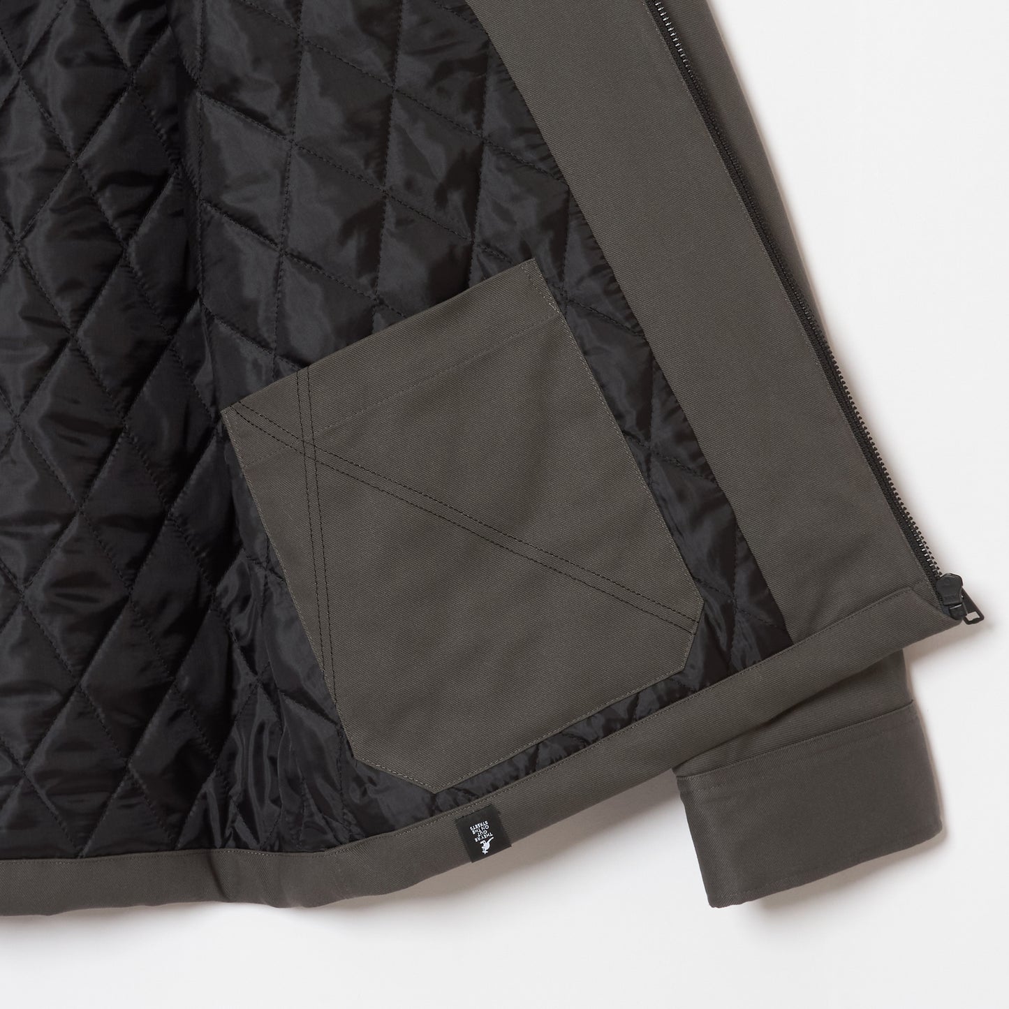 STAND COLLAR SHORT JACKET/ZERO-TEX STRECH